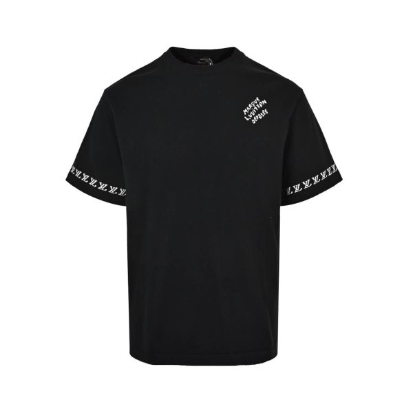 Louis Vuitton Short-Sleeved Cotton Crewneck- Black