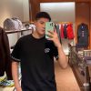 Louis Vuitton Short-Sleeved Cotton Crewneck- Black