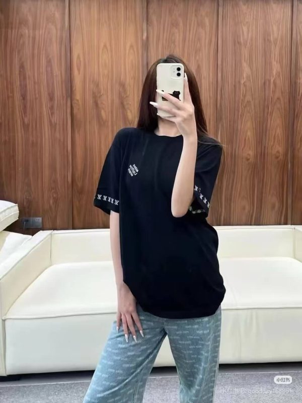 Louis Vuitton Short-Sleeved Cotton Crewneck- Black