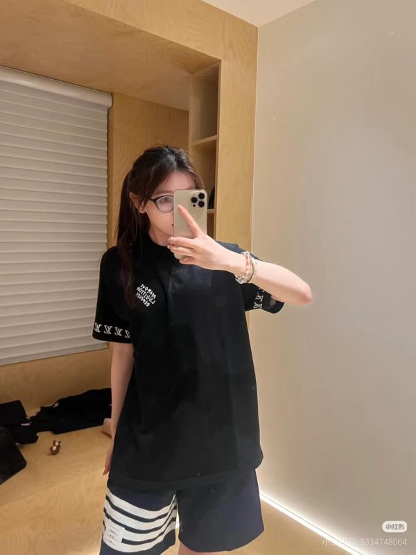 Louis Vuitton Short-Sleeved Cotton Crewneck- Black