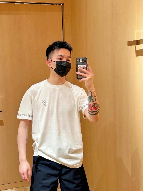 Louis Vuitton Short-Sleeved Cotton Crewneck- White