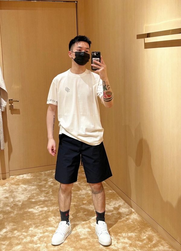Louis Vuitton Short-Sleeved Cotton Crewneck- White