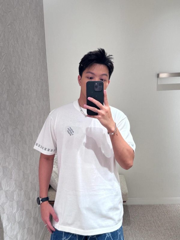 Louis Vuitton Short-Sleeved Cotton Crewneck- White