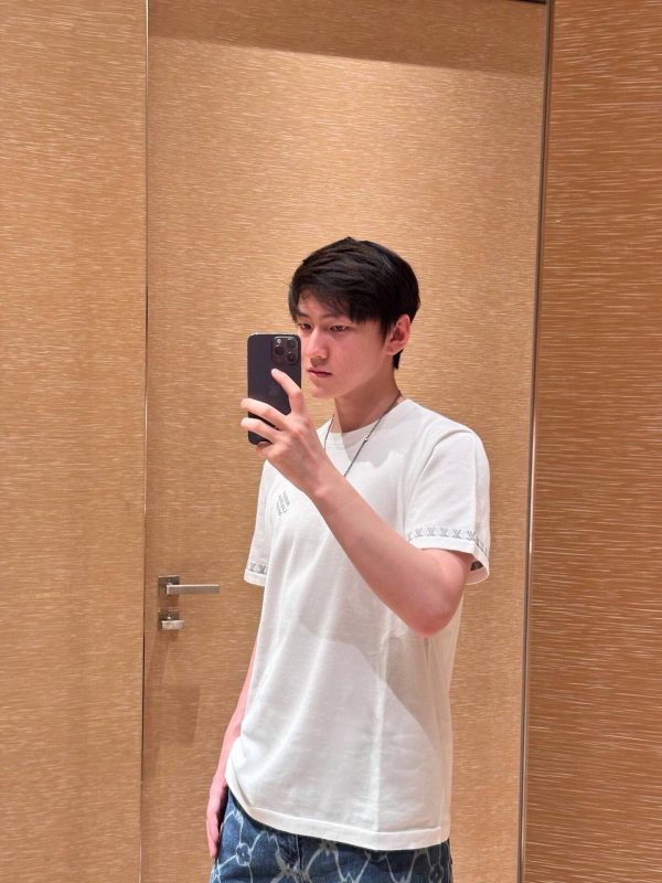 Louis Vuitton Short-Sleeved Cotton Crewneck- White
