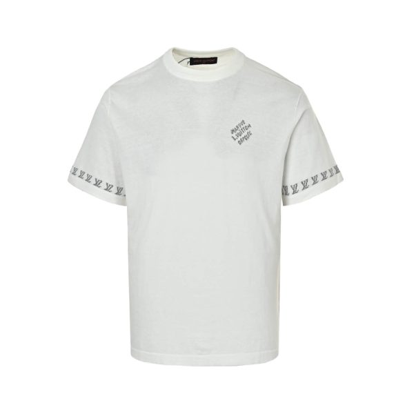 Louis Vuitton Short-Sleeved Cotton Crewneck- White