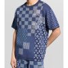 Louis Vuitton Short-Sleeved Knitted Crewneck- Indigo blue