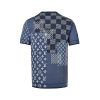 Louis Vuitton Short-Sleeved Knitted Crewneck- Indigo blue
