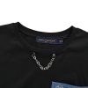 Louis Vuitton Signature Pocket T-Shirt- Black