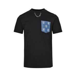 Louis Vuitton Signature Pocket T-Shirt- Black