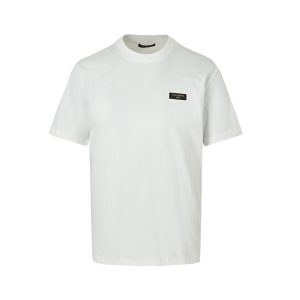 Louis Vuitton Slim Fit Signature T-Shirt- Milky White