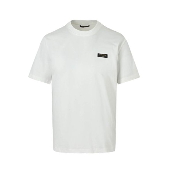Louis Vuitton Slim Fit Signature T-Shirt- Milky White