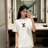 Louis Vuitton Stencil Monogram & Patch T-Shirt- White