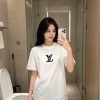 Louis Vuitton Stencil Monogram & Patch T-Shirt- White