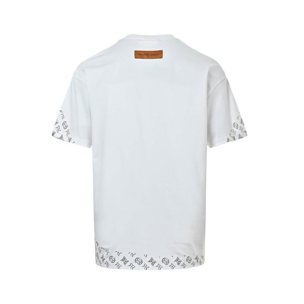 Louis Vuitton Stencil Monogram & Patch T-Shirt- White
