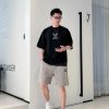 Louis Vuitton Stencil Monogram & Patch T-Shirt- Black