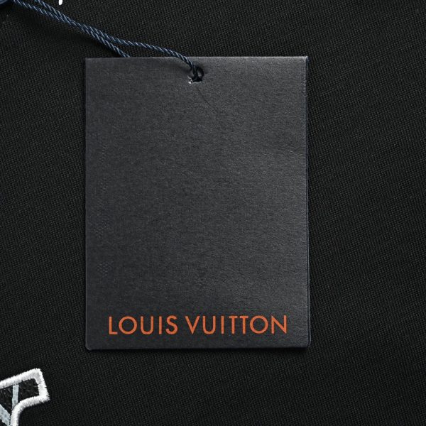 Louis Vuitton Stencil Monogram & Patch T-Shirt- Black