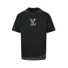 Louis Vuitton Stencil Monogram & Patch T-Shirt- Black