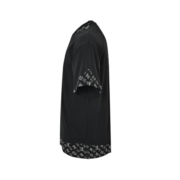 Louis Vuitton Stencil Monogram & Patch T-Shirt- Black