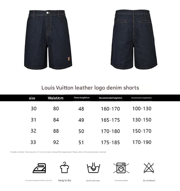Louis Vuitton Tailored Denim Shorts- Luxury Blue