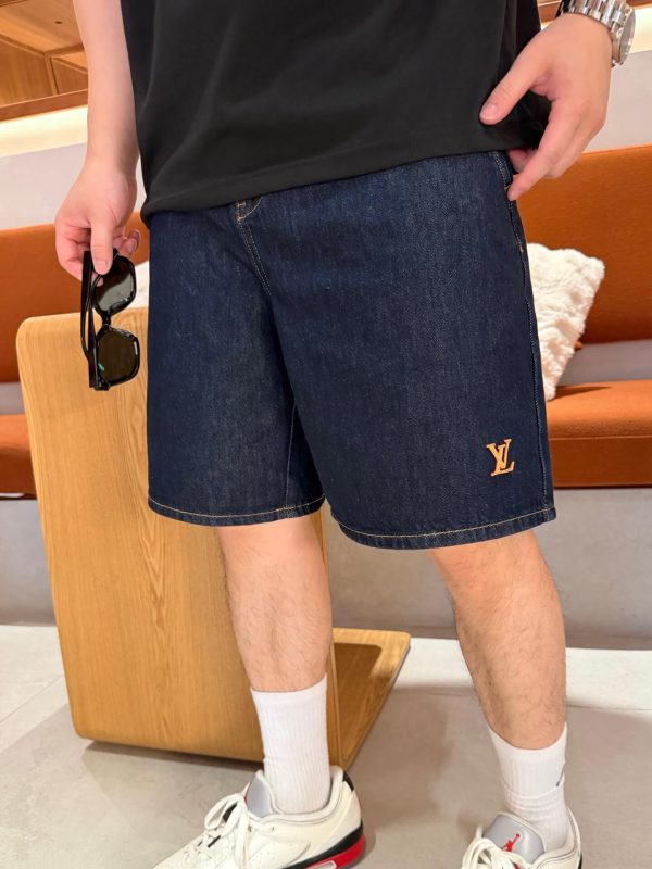 Louis Vuitton Tailored Denim Shorts- Luxury Blue