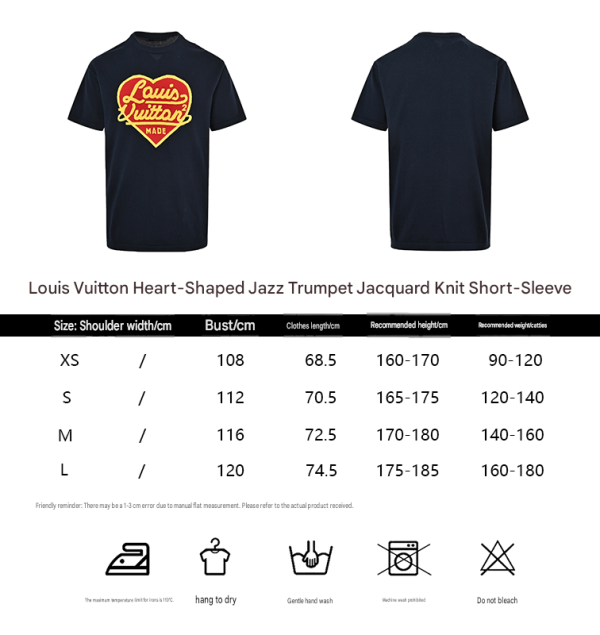Louis Vuitton x Nigo Intarsia Jacquard Heart Crewneck-  Navy Blue