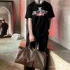 Louis Vuitton x Supreme Graffiti Box Logo T-Shirt- Black