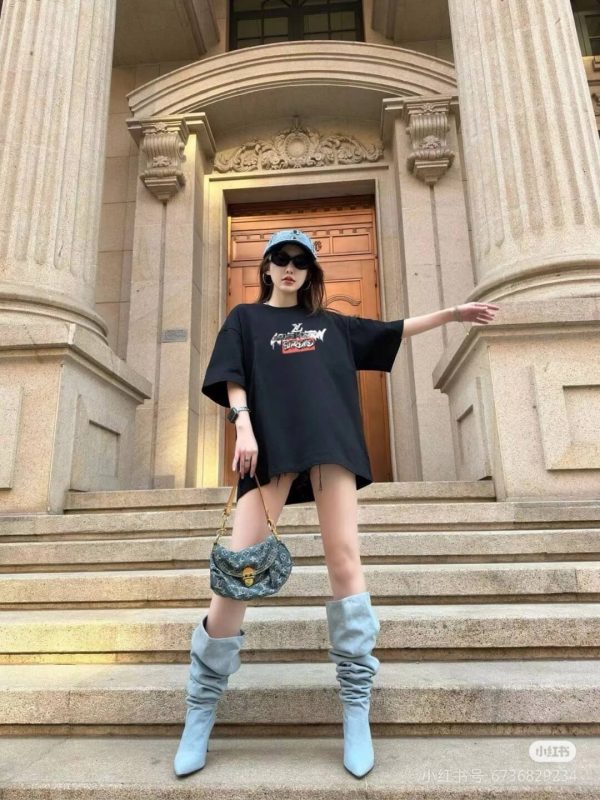 Louis Vuitton x Supreme Graffiti Box Logo T-Shirt- Black