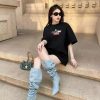 Louis Vuitton x Supreme Graffiti Box Logo T-Shirt- Black