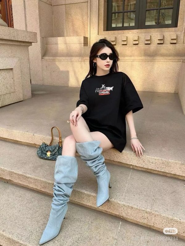 Louis Vuitton x Supreme Graffiti Box Logo T-Shirt- Black