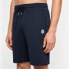 Moncler Cotton Terry-Cloth / Towel Shorts- Navy Blue