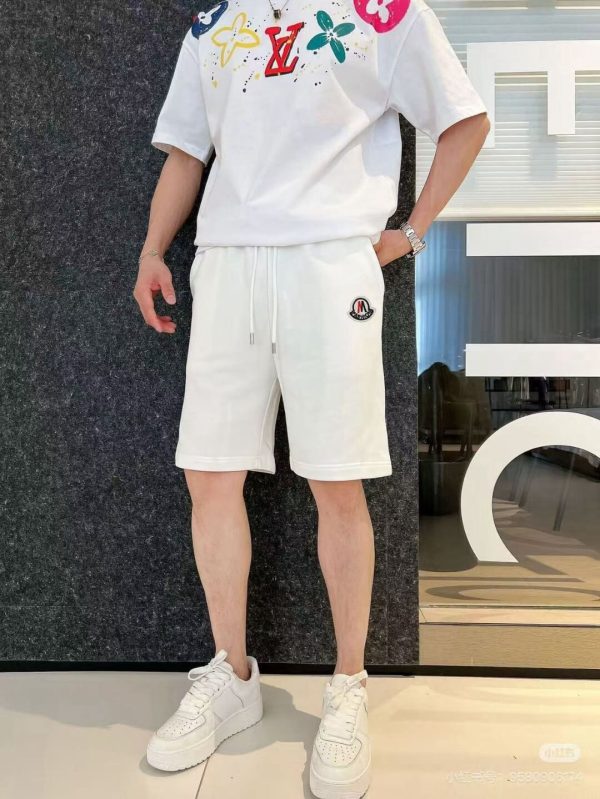 Moncler Cotton Terry-Cloth / Towel Shorts- White