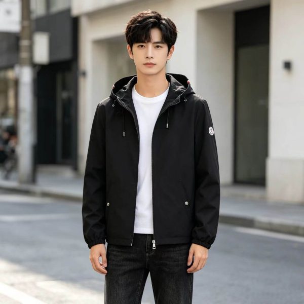 Moncler Grimpeurs Hooded Jacket- Black