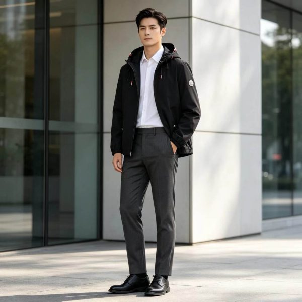 Moncler Grimpeurs Hooded Jacket- Black