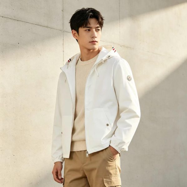 Moncler Grimpeurs Hooded Jacket- white