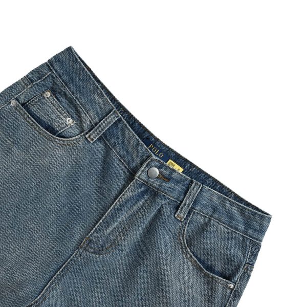 Polo Ralph Lauren Faded Denim Shorts- light blue (7) Polo Ralph Lauren Faded Denim Shorts- light blue