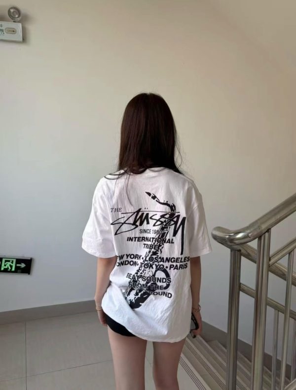Stüssy Beat Sounds Pigment Dyed Tee- off-white (1) Stüssy Beat Sounds Pigment Dyed Tee- off-white