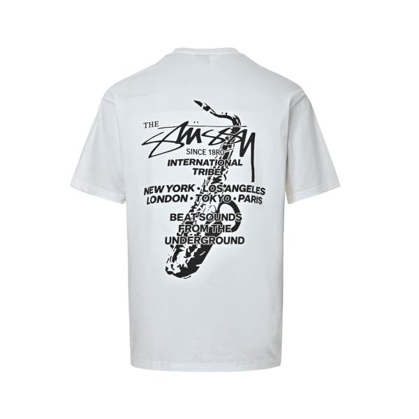 Stüssy Beat Sounds Pigment Dyed Tee- off-white (6) Stüssy Beat Sounds Pigment Dyed Tee- off-white