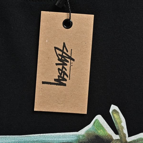 Stüssy Strawberry Tee Print Short-Sleeve- Black