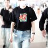 Stüssy Strawberry Tee Print Short-Sleeve- Black