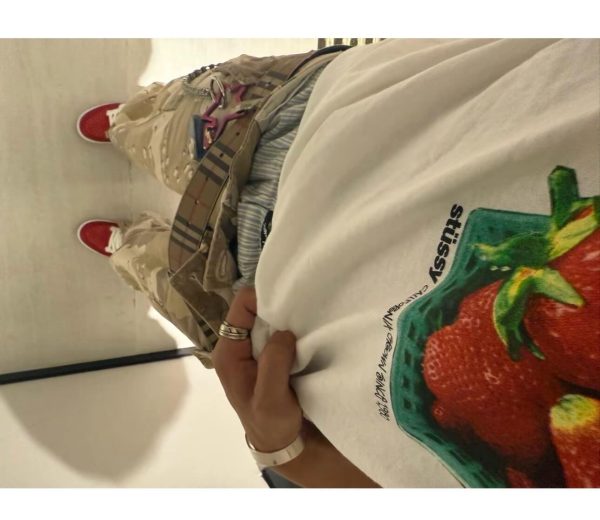 Stüssy Strawberry Tee Print Short-Sleeve- White