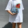 Stüssy Strawberry Tee Print Short-Sleeve- White