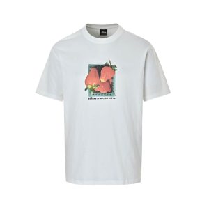 Stüssy Strawberry Tee Print Short-Sleeve- White