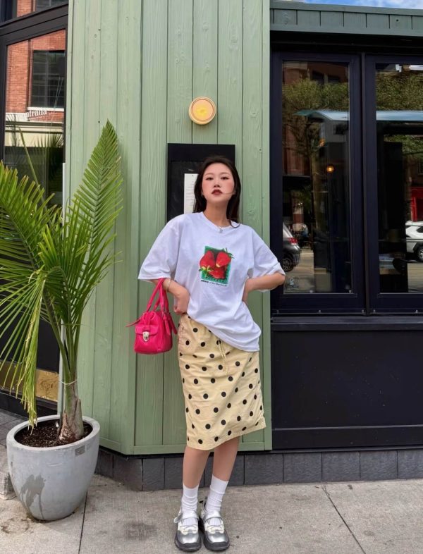 Stüssy Strawberry Tee Print Short-Sleeve- White