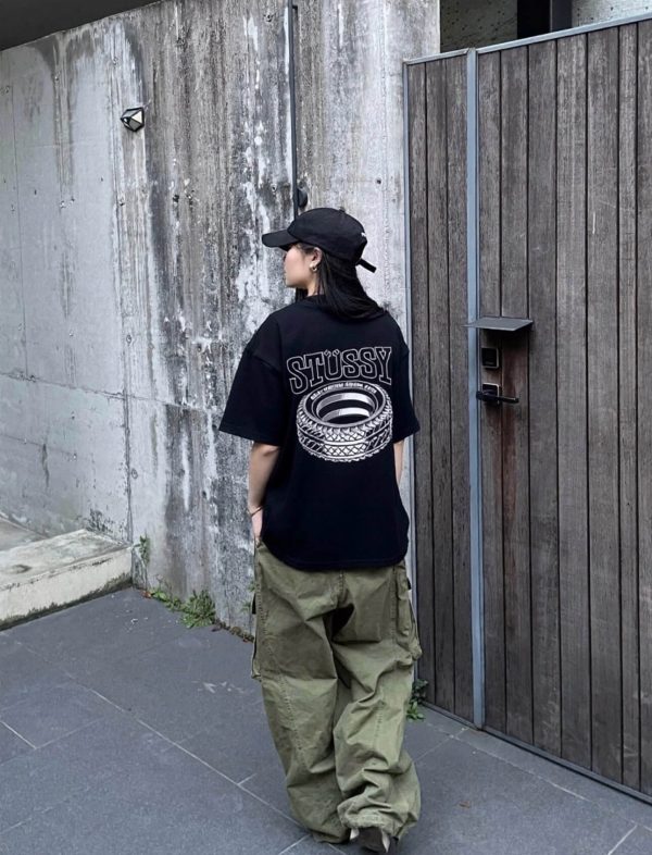 Stüssy Tough Tread Tee- Black (4) Stüssy Tough Tread Tee- Black