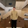 Thom Browne RWB Armband Shirt Jacket-  Beige