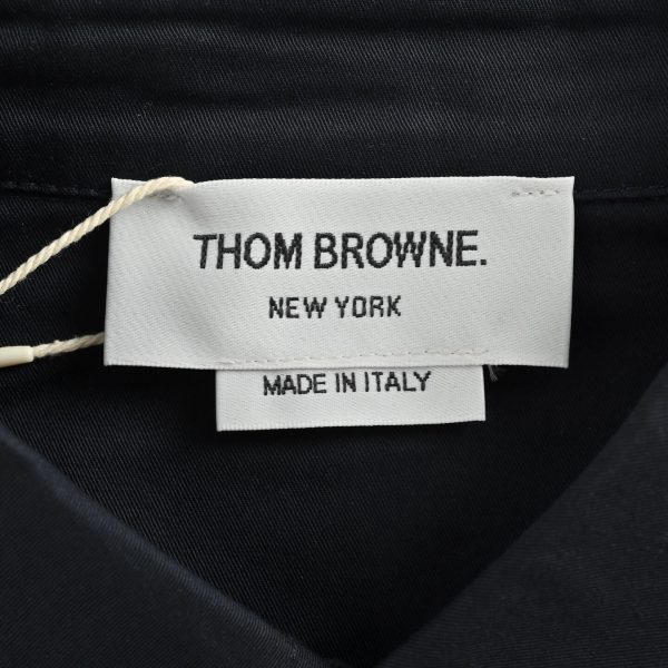 Thom Browne RWB Armband Shirt Jacket- Black