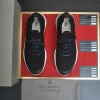 Brunello Cucinelli Knit Runners Black Suede Sneakers
