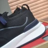 Brunello Cucinelli Knit Runners Black Suede Sneakers