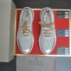 Brunello Cucinelli Knit Runners Men's Grey Suede Sneaker