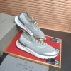 Brunello Cucinelli Knit Runners Men's Grey Suede Sneaker